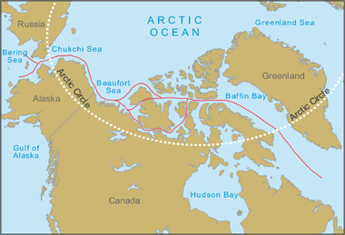 Northwest -passage -map