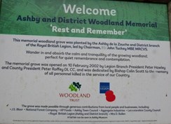 Entrance to the Willesley Wood Memorial Grove