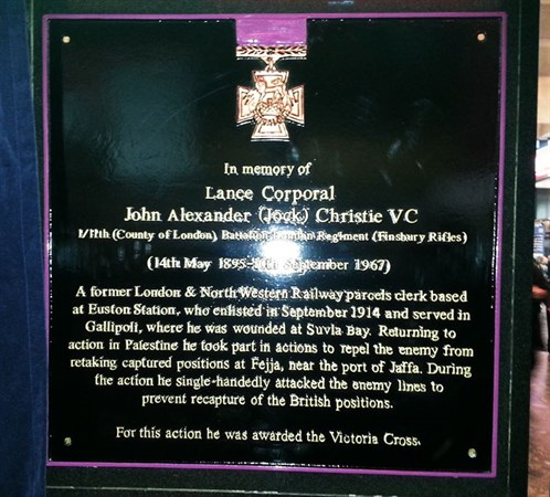 VC Euston Plaque