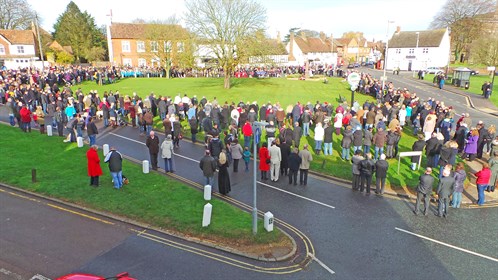 Crowd Round Green