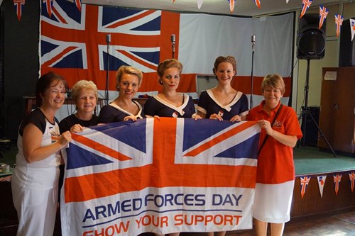 Armed Forces Day organisers with the D Day Darlings