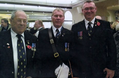 2014_11_08-Standard Bearer Andy Fievez With David Langridge (his Rt ) &  Peter Rogers (2)