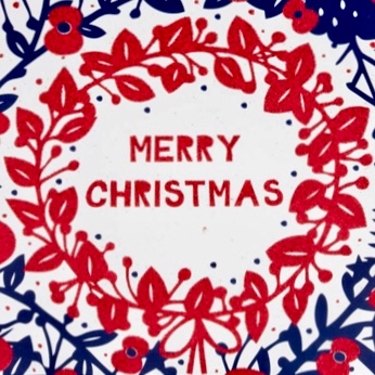 Poppy Shop Merry Christmas Glitter Card Copy