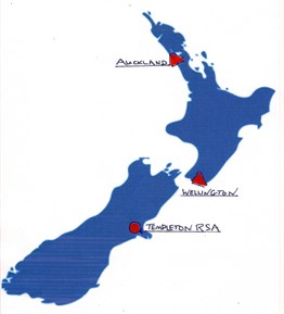NZ Map With Locations