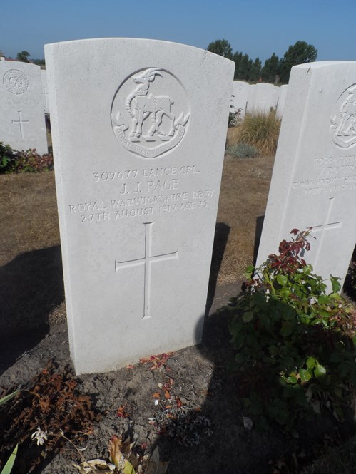 66 JJ Page Grave At Tyne Cot