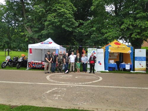 Gazebo stalls ready for action