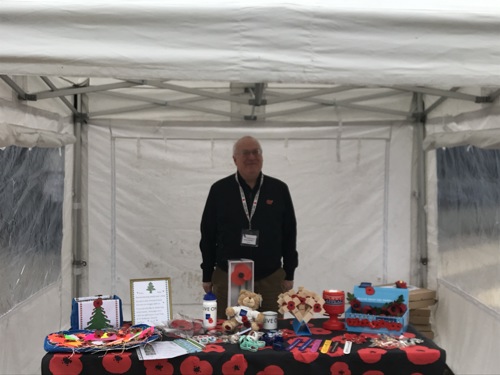 Branch Stall in November raising Funds for Poppy Appeal