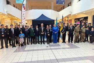 The Poppy Appeal Launch at the Poppy Shop inside The Guildbourne Centre.