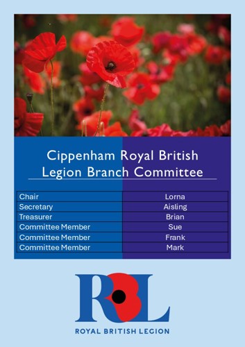 Cippenham RBL Branch Committee Members 2024