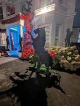 Remembrance Horse statue at Avon Manor created by pupils from Lancing College Preparatory School